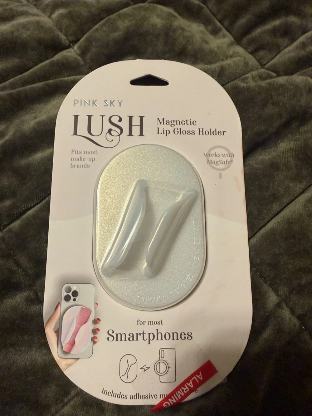Lush Magnetic Lip Gloss Holder for Smartphones - Pink Sky